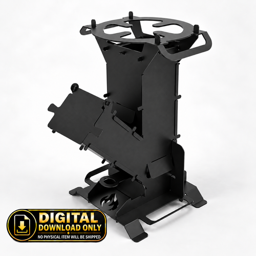 Easy-Assembly Rocket Stove | DXF Files + Blueprints