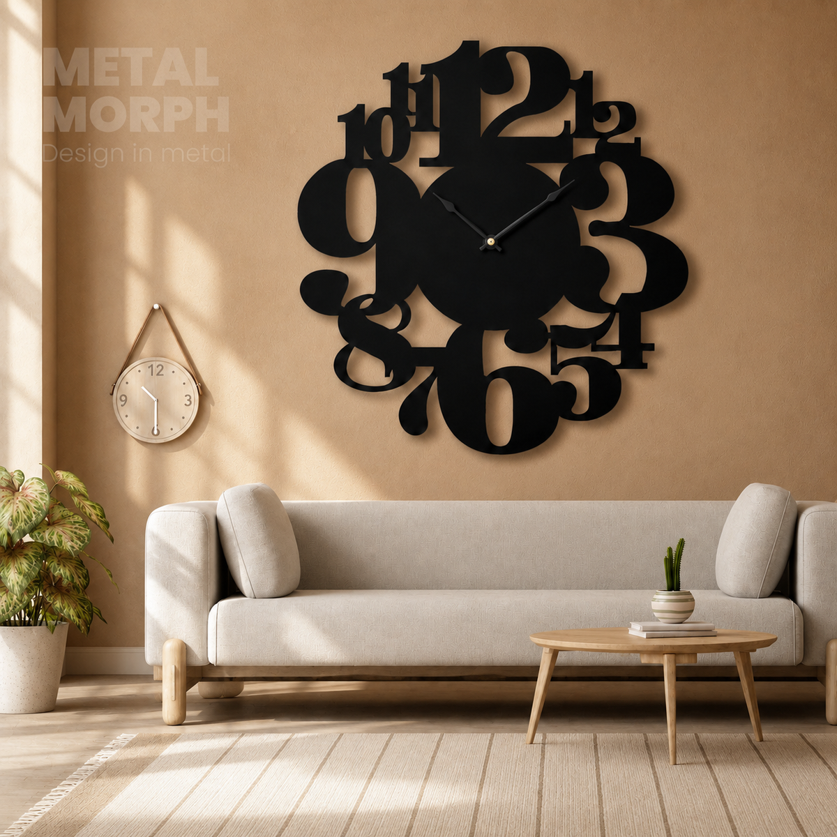 Large Decorative Wall Clock | DXF File for CNC Cutting