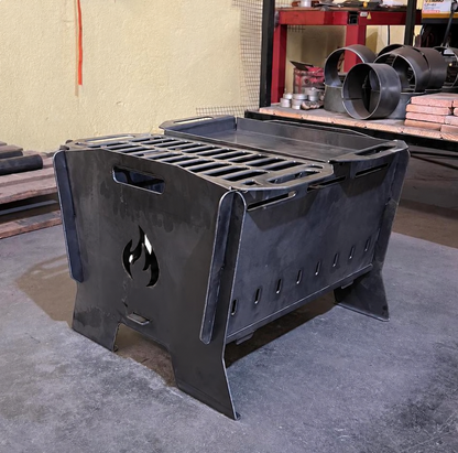 Built-in & Portable Grill – DXF Design for CNC Cutting + Blueprints