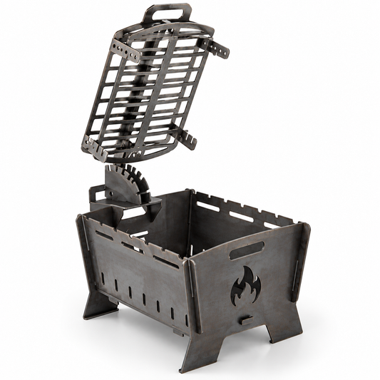 Small Built-In Grill + Fire Book Combo | DXF Files + Fabrication Plans