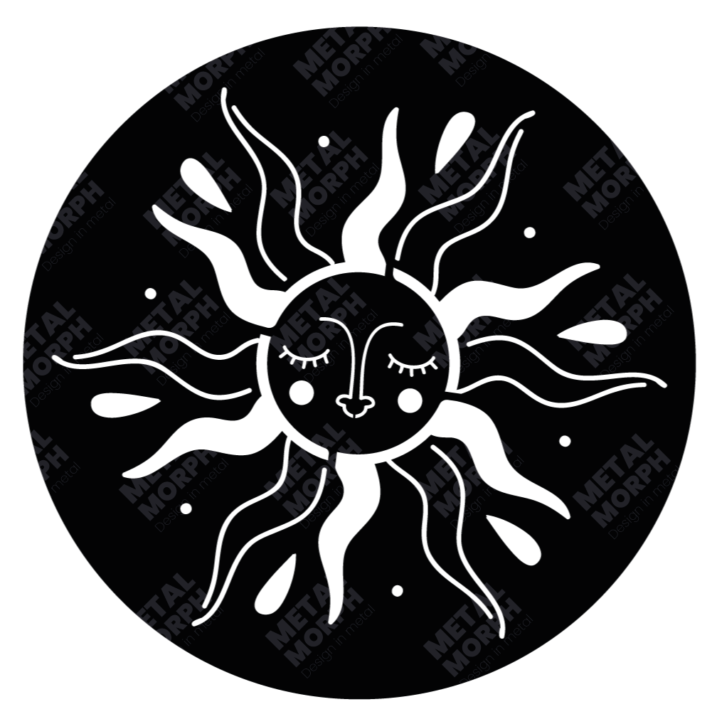 Sun Wall Art | DXF File for CNC Cutting