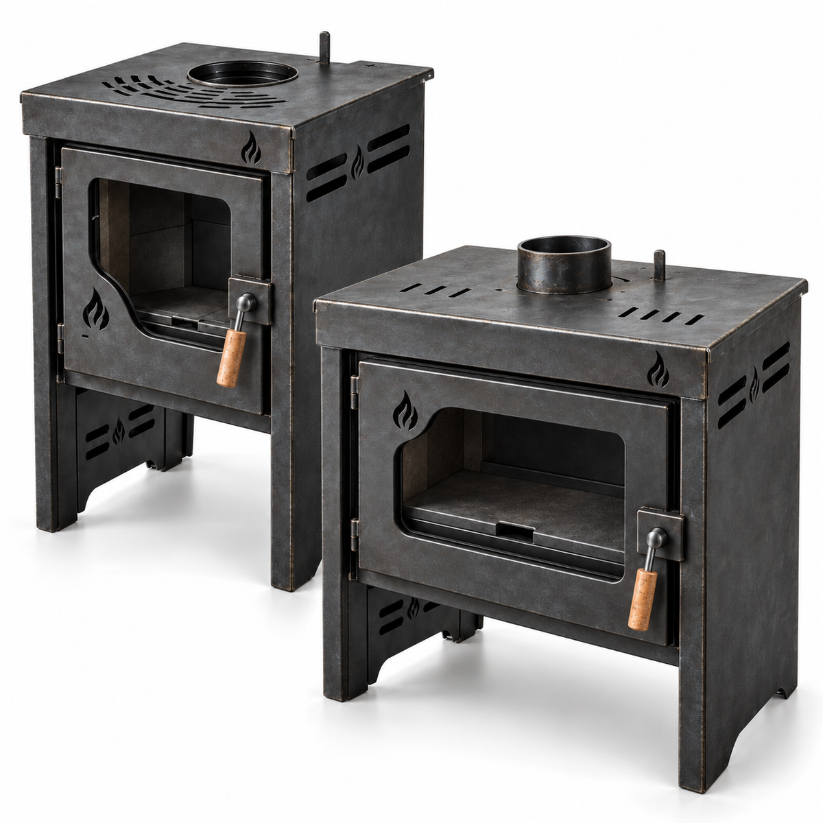 9,000 + 14,000 kcal Wood Stove Bundle | DXF Files + Fabrication Plans